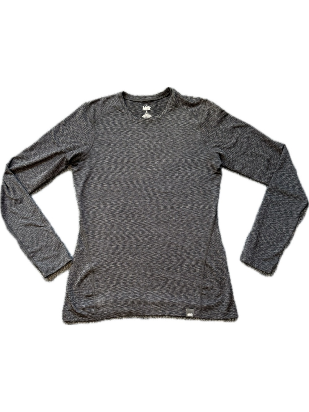 REI Co-Op Heathered Gray Long Sleeve Active Tee Shirt S